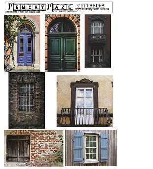 Doors Vintage 2, Antique, Journal doors 2 . A4  Min buy 5